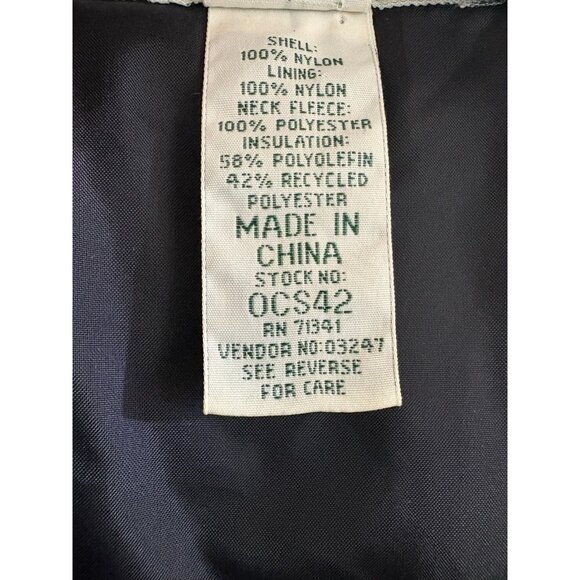 LL Bean North Col Gore Tex thinsulate Parka Coat sz XL color navy VINTAGE 90's - Picture 7 of 8